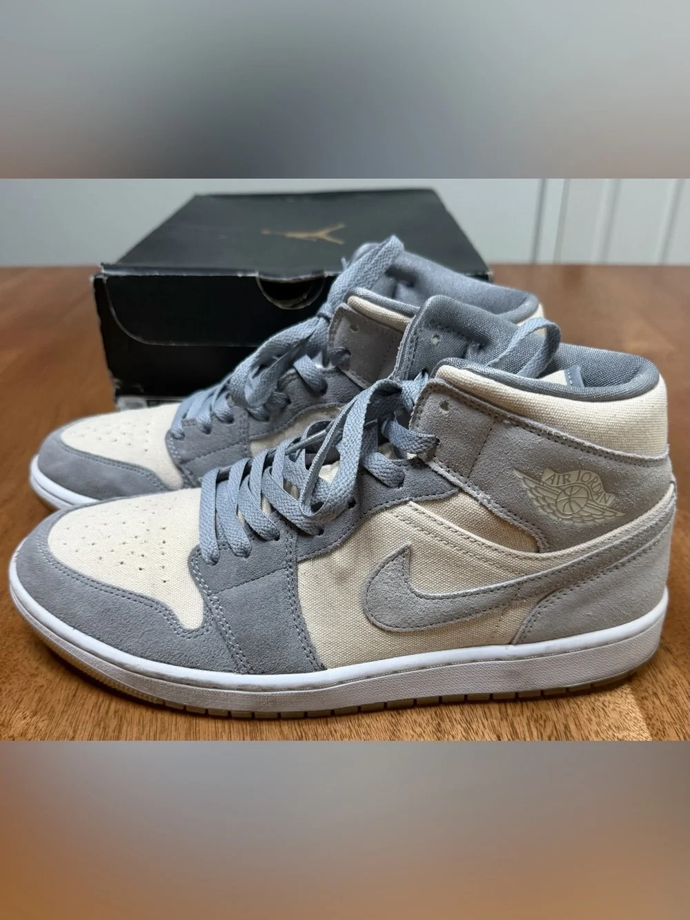 Air Jordan 1 Mid SE - Coconut Milk/Coconut Milk, Size Men’s 11 [Great Condition]